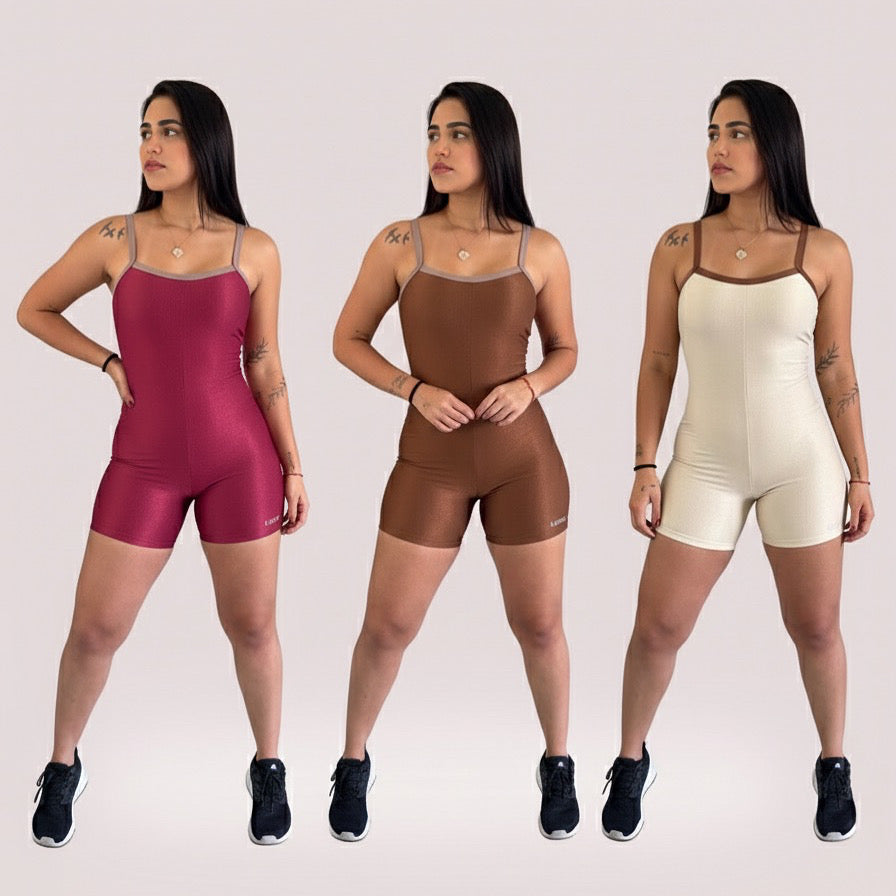 Macaquinho Bibi Aveludado Larune Fit